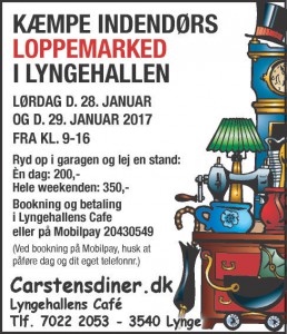Loppemarked i Lyngehallen